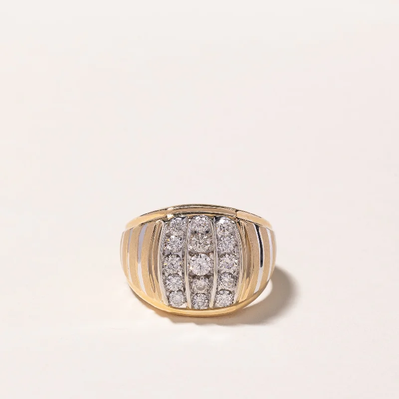 10k Yellow Gold Diamond Ring | 1.24ctw | SZ 10