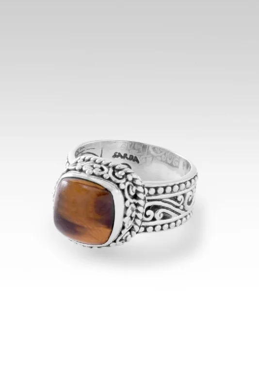 Act with Kindness Ring™ in Brown Tiger's Eye