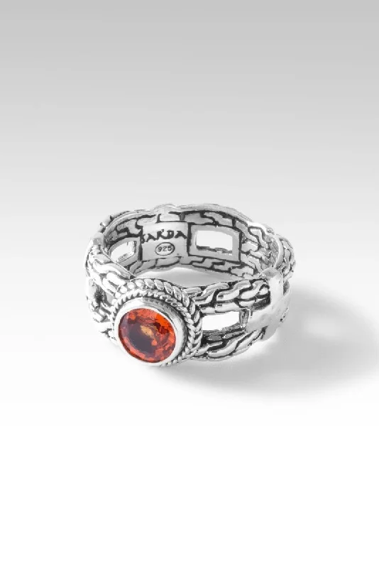 Armor Ring II™ in Madagascar Orange Sapphire