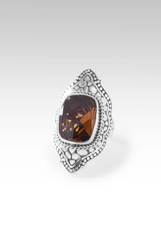 Believe and Receive Ring™ in Whiskey Quartz