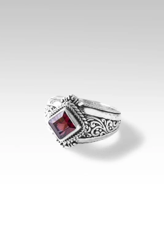 Benevolence Ring II Ring™ in Malawi Pink Color Change Garnet