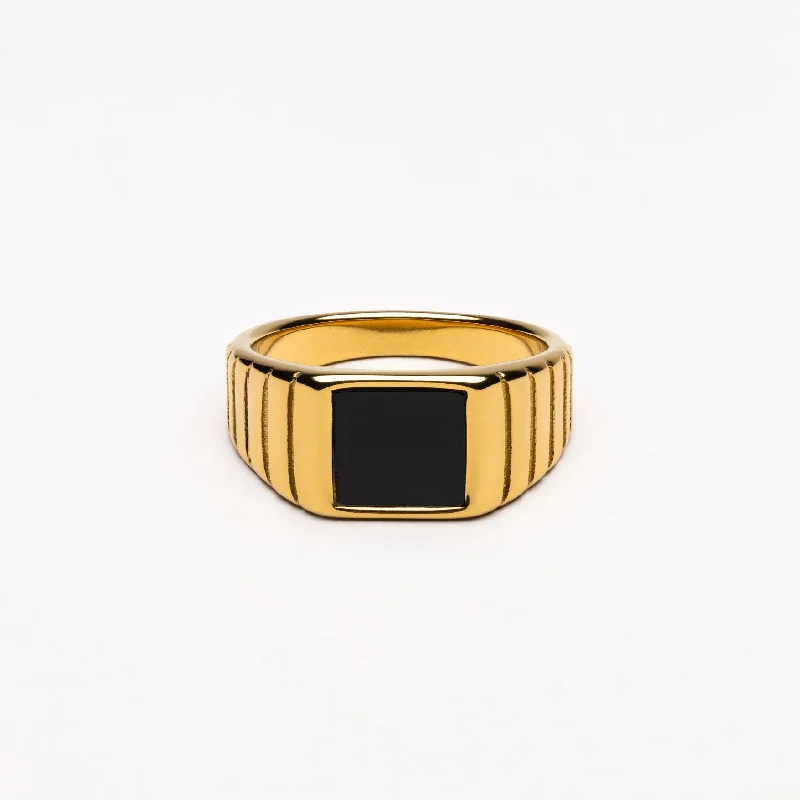 Make Every Moment Shine – Jewelry Discounts Available "Kaya" Onyx Ring