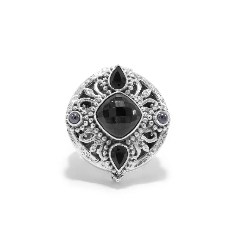 Black Spinel & Hematine Ring