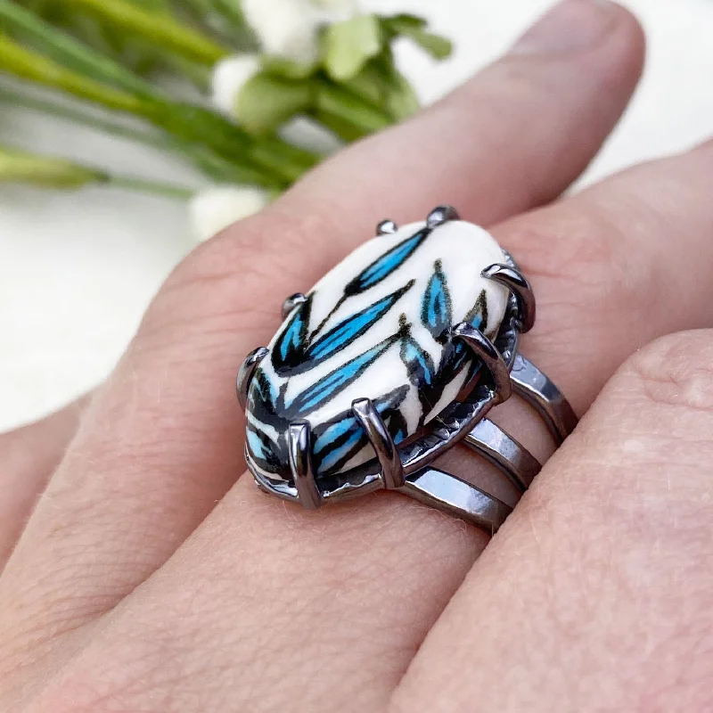 Affordable Glamour – Premium Jewelry At Special Prices Blue Reed Ring