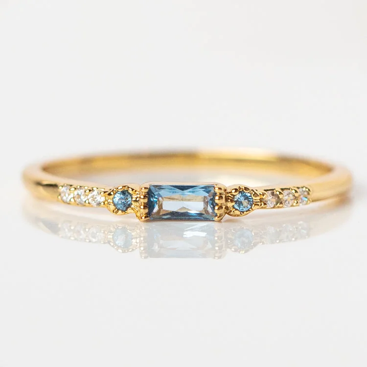 Calming Blue Stacking Ring