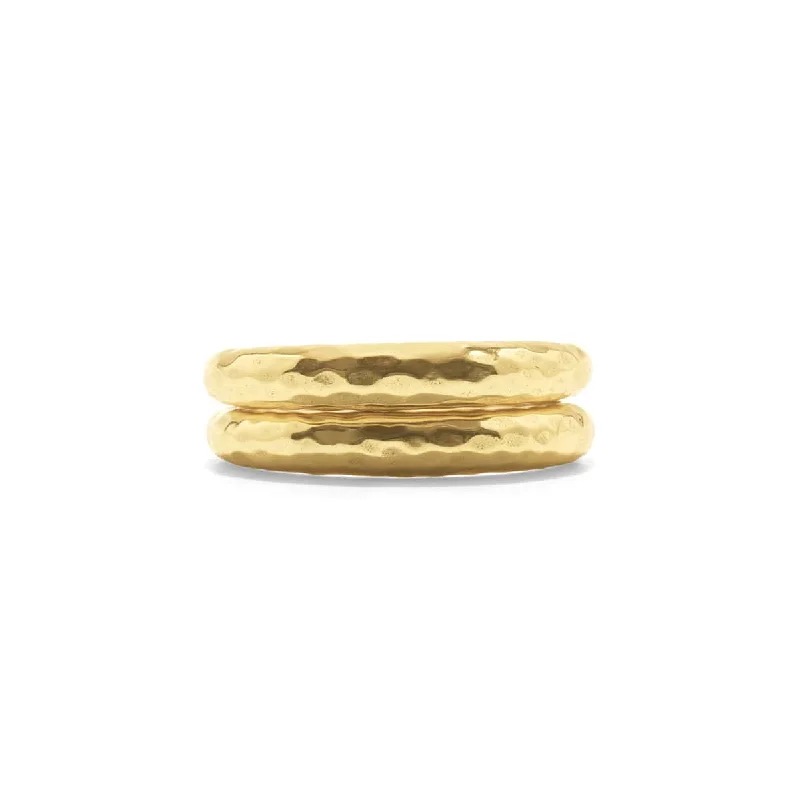 Cleopatra Slice Stacking Ring Set - Gold