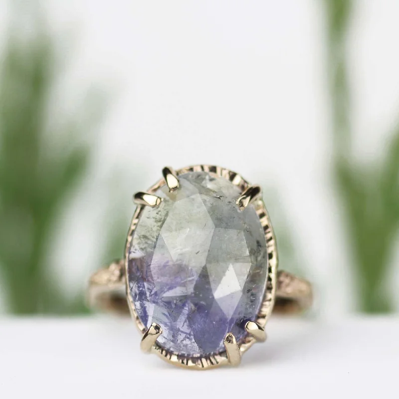 Clearance Sale On High-End Jewelry Collections Tanzanite Stardust Ring 14k Yellow Gold