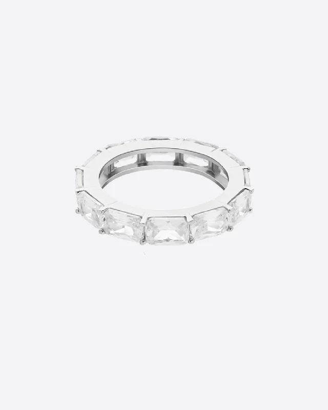 Exclusive Gemstone Jewelry Markdowns – Shop Now BAGUETTE RING - WHITE GOLD