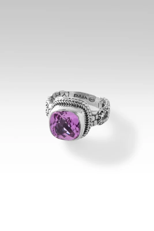 Faithful Friend Ring™ in Pink Lab Created Sapphire