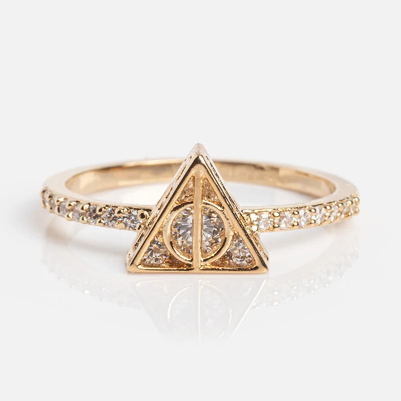 Customized Silver Jewelry For Unique Style Harry Potter Deathly Hallows Ring