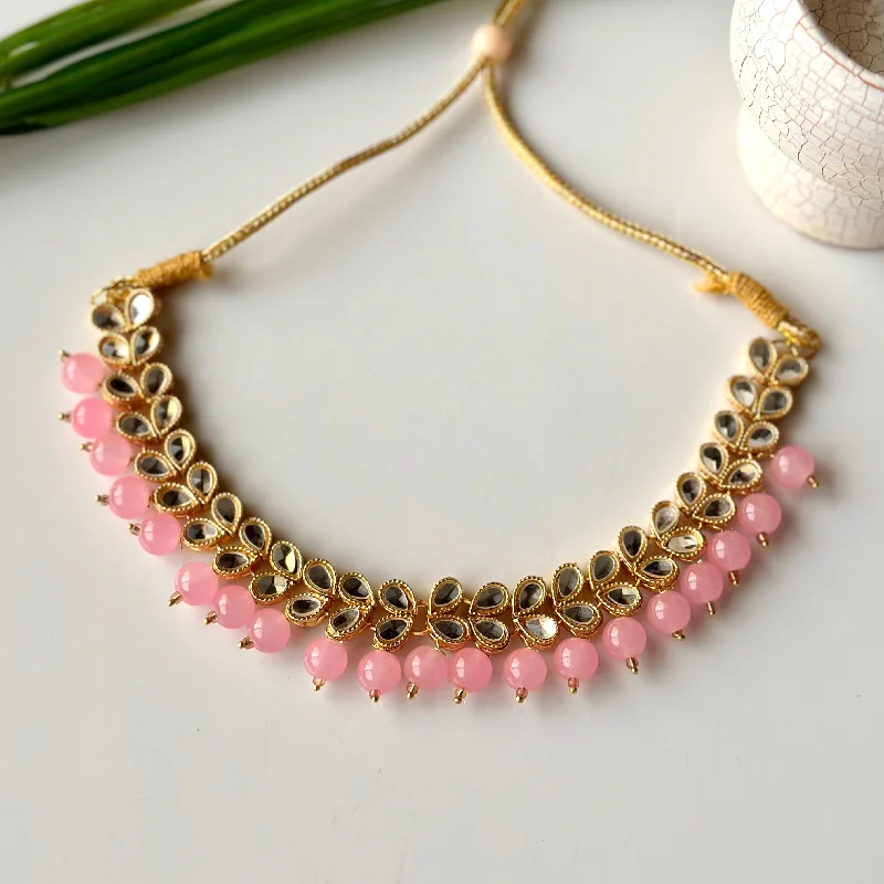 Mirha Neckpiece (Baby Pink)