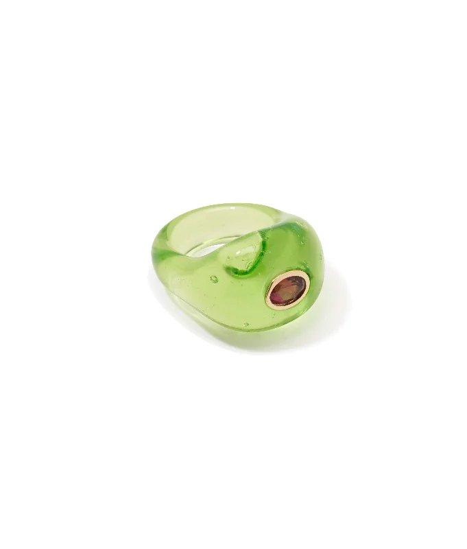 Sparkle More For Less – Jewelry Sale Happening Now Monument Ring in Lime