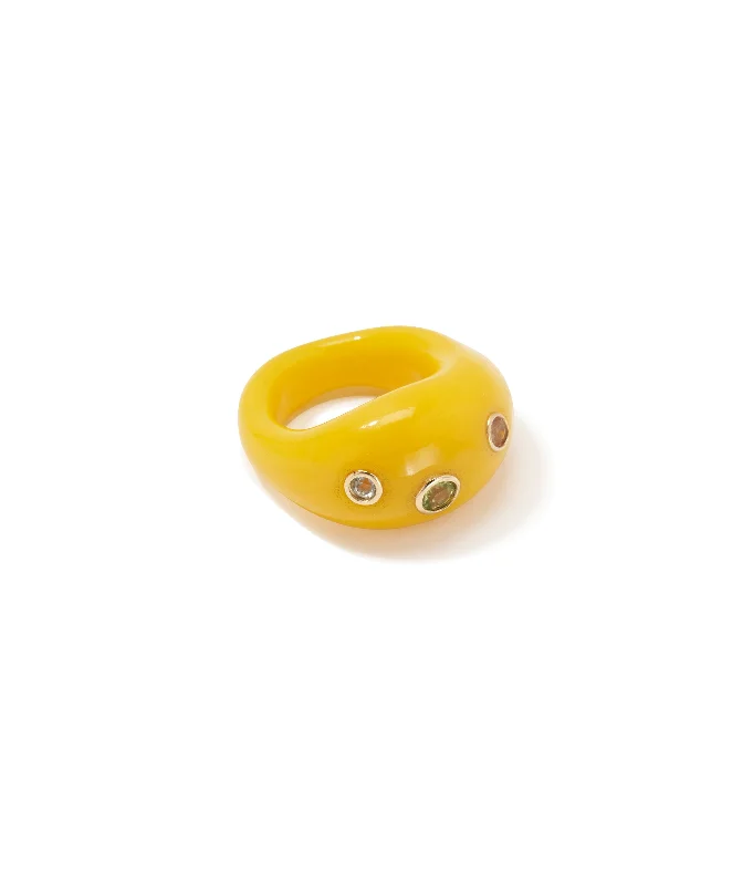 Elegant Jewelry, Affordable Luxury – Shop Now Monument Ring in Saffron