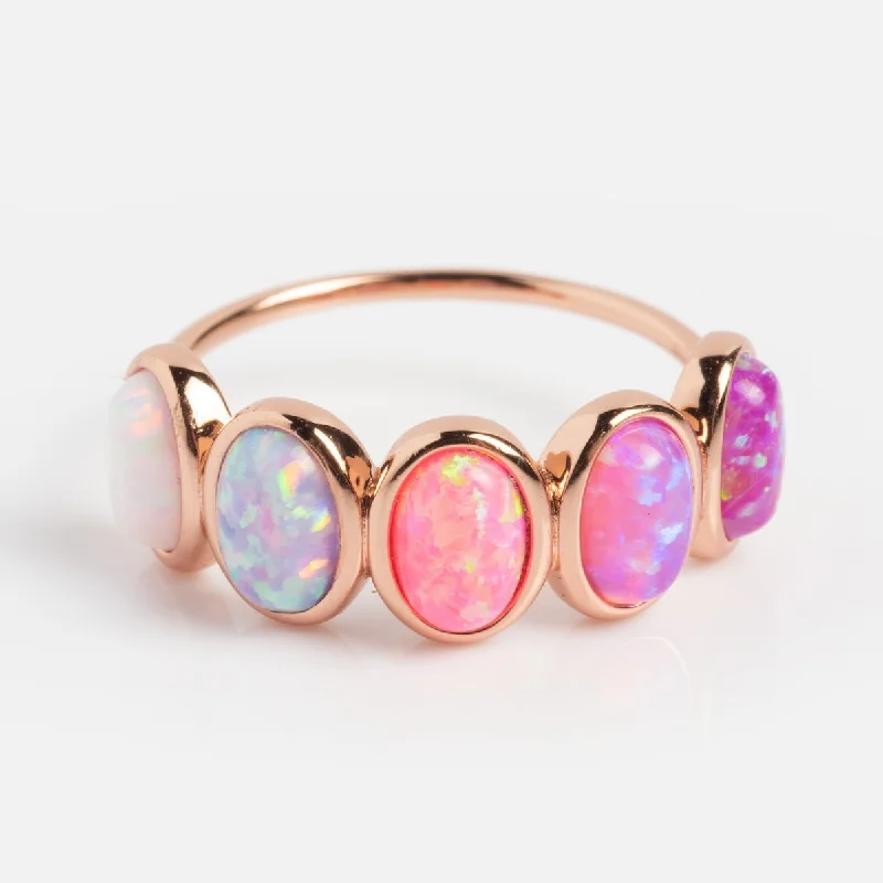 Timeless Elegance, Temporary Discounts – Act Fast Rose Gold Opal Ombre Candy Band