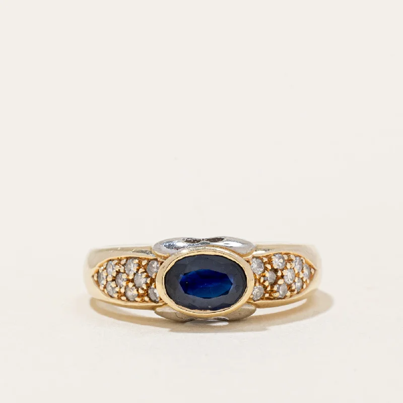 Affordable Glamour – Premium Jewelry At Special Prices Sapphire & Diamond Cocktail Ring | 1.00ct, 0.18ctw | SZ 6.5 |