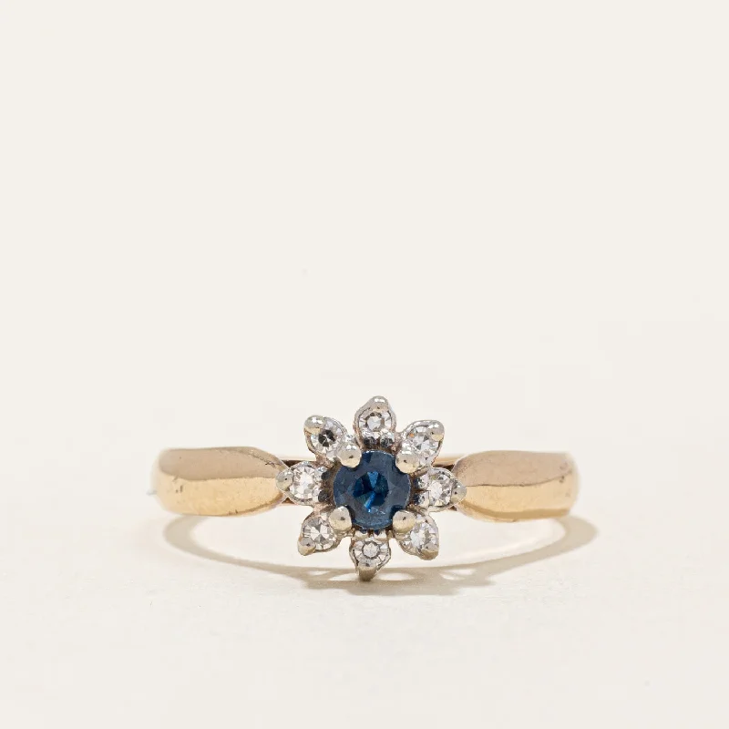 Jewelry Sale Bonanza – Grab Your Sparkle Now Sapphire & Diamond Halo Ring | 0.24ct, 0.09ctw | SZ 7.75 |