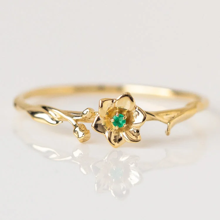 Personalized Jewelry Sale – Unique Pieces At Great Prices Solid Gold Birth Flower Ring