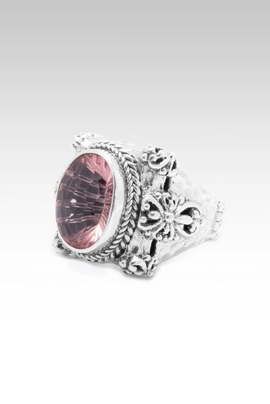 Beautiful in Time Ring™ in Pink Cashmere™ Mystic Quartz