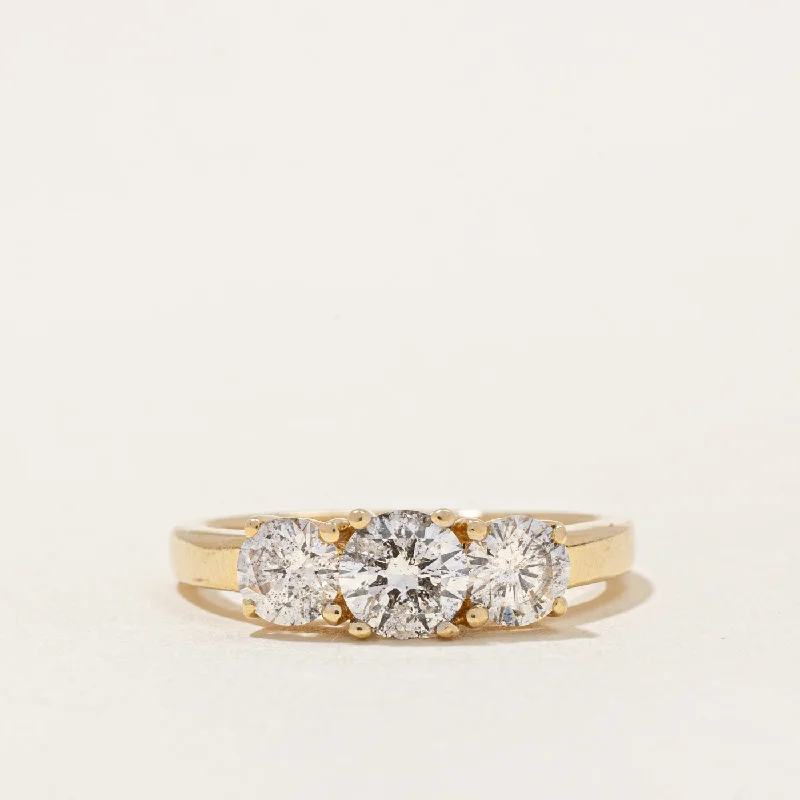 Discounted Luxury Jewelry – Shine Without The Splurge Three Stone Diamond Ring | 1.00ctw | SZ 5.25 |