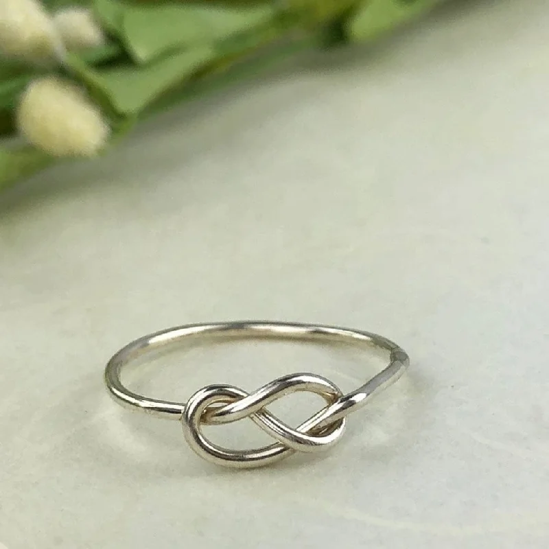 True Silver Knot Ring