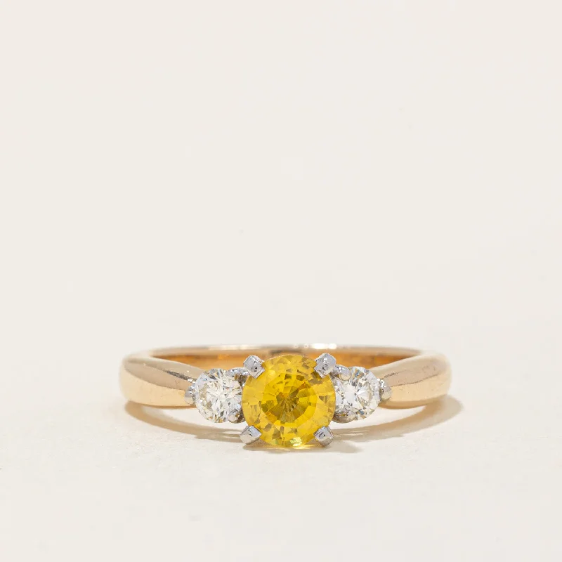 Timeless Elegance At Unbelievable Discounts Yellow Sapphire & Diamond Ring | 0.75ct, 0.25ctw | SZ 6 |