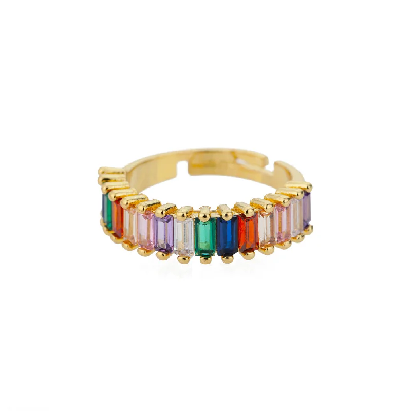 Upgrade Your Jewelry Collection For Less Multi Color VVS baguette ring - Gold