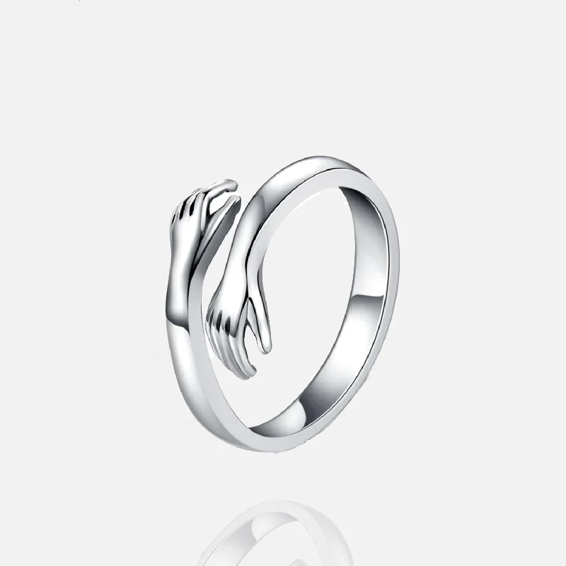 Luxury Jewelry Clearance – Shop Premium Styles Now Hug ring - White Gold