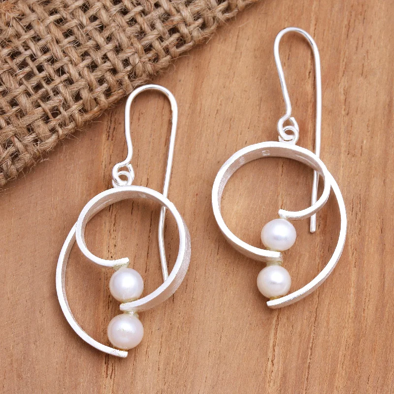 Timeless Jewelry Styles At Wallet-Friendly Prices Affectionate Afternoon Hand Crafted Cultured Pearl Dangle Earrings