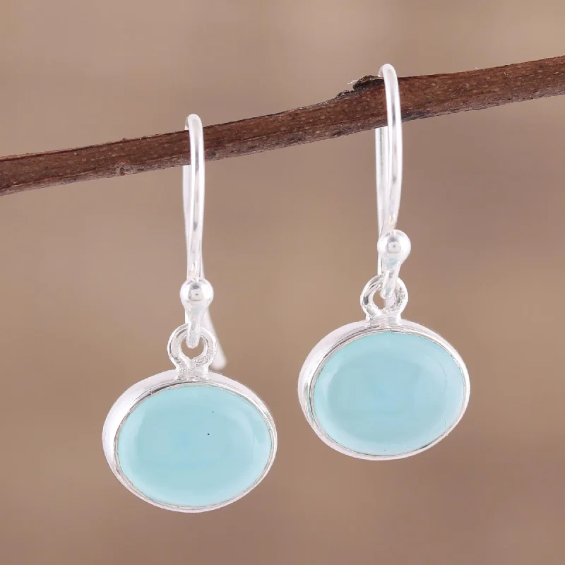 Jewelry Deals That Sparkle – Shop Today Aqua Aurora Aqua Blue Chalcedony and Silver Dangle Earrings