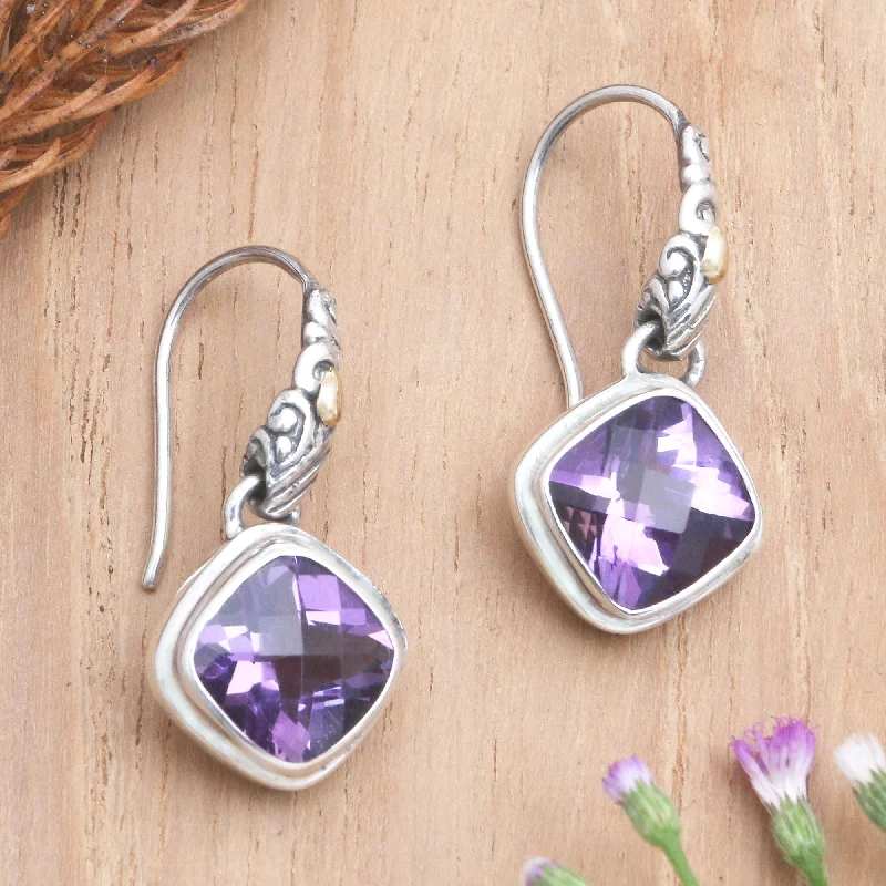 Shine In Style – Shop Jewelry Discounts Today Everlasting Reign Gold-Accented Amethyst Dangle Earrings