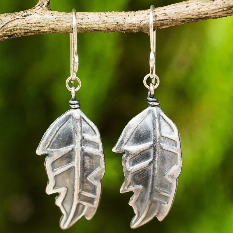 Limited-Stock Jewelry Sale – Shop Before It's Gone Exotic Leaf Thai Exotic Leaf Earrings Handmade in 925 Sterling Silver