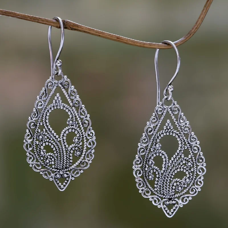 The Biggest Jewelry Sale Of The Year Is Here Fern Flowers Handcrafted Floral Sterling Silver Dangle Earrings