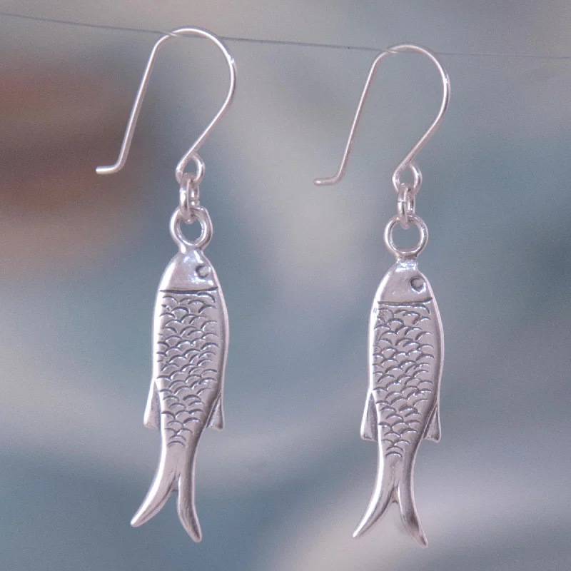 Trending Jewelry Styles Now At Limited-Time Discounts Fish Wisdom Fair Trade Mexican Sterling Silver Sea Life Earrings