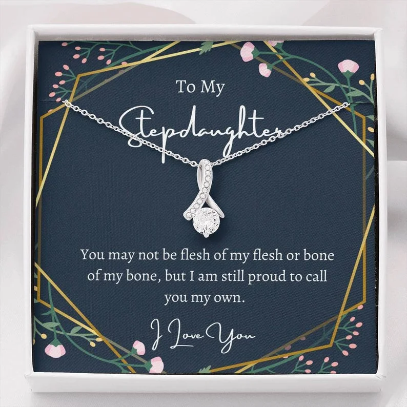 Exclusive Gemstone Jewelry Markdowns – Shop Now Necklace for Stepdaughter To My Stepdaughter Necklace Call You My Own Stepdaughter Birthday Stepdaughter Wedding