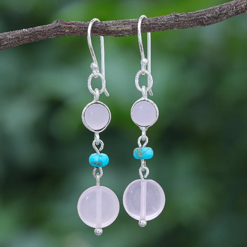 Personalized Jewelry Sale – Unique Pieces At Great Prices Proudly Pink Quartz and Sterling Silver Dangle Earrings