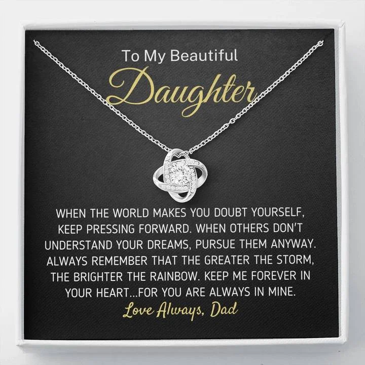 Elegant Jewelry, Affordable Luxury – Shop Now For Daughter From Dad Daughter Necklace Birthday Valentine Wedding Gift For Her Girls Women