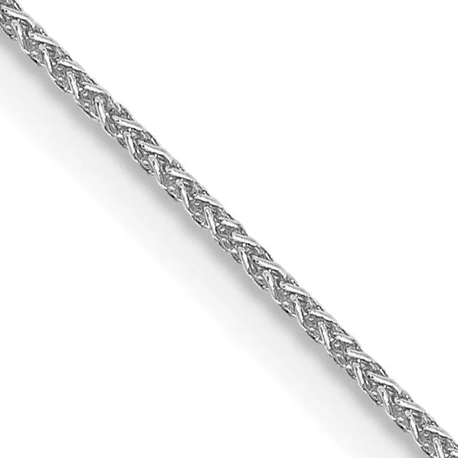 10KT White Gold 16-inch 0.8MM Spiga Link Chain