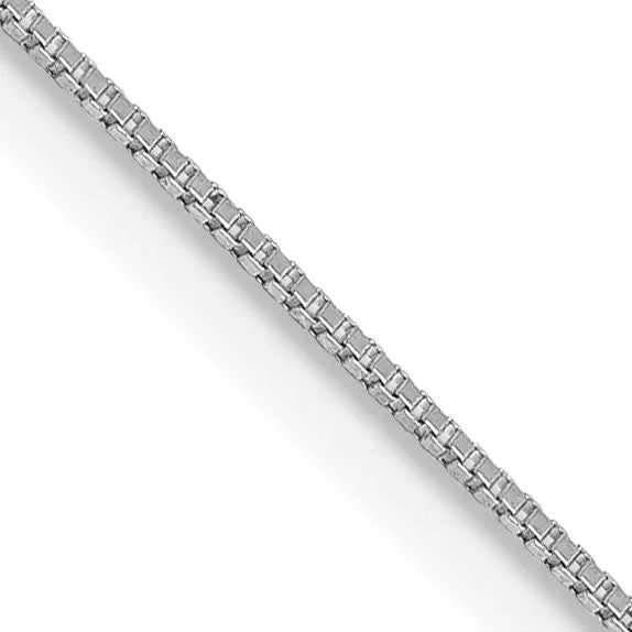 10KT White Gold 24-inch 0.5MM Box Pendant Chain