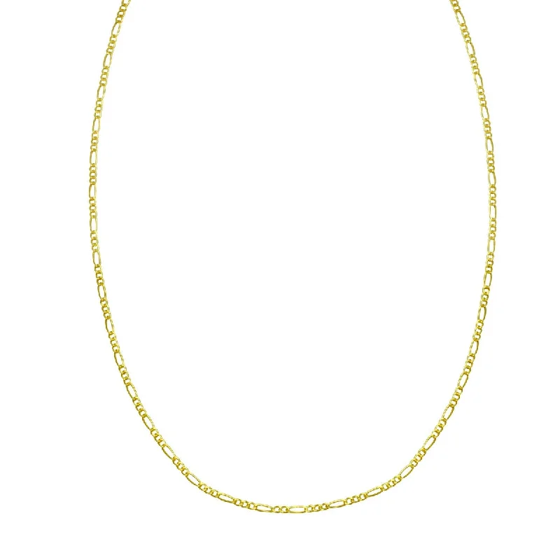 10KT Yellow Gold 18-inch 1.3MM Figaro Chain