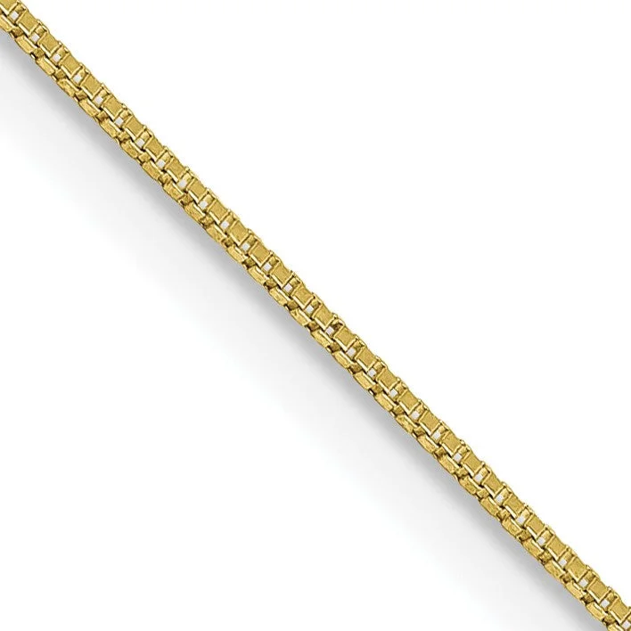 10KT Yellow Gold 20-inch 0.5MM Box Pendant Chain