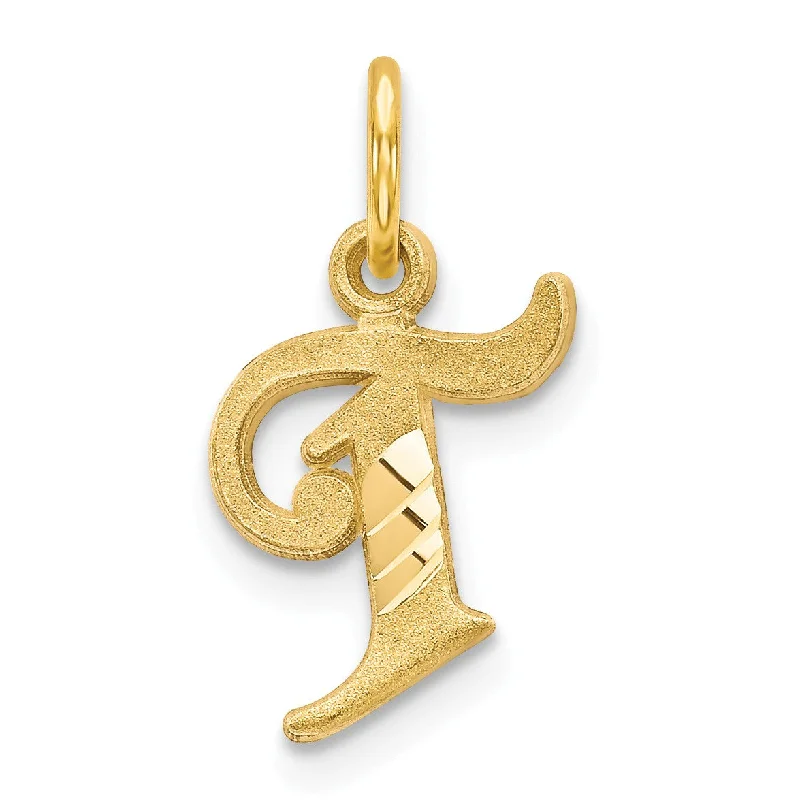 14k Initial T Charm