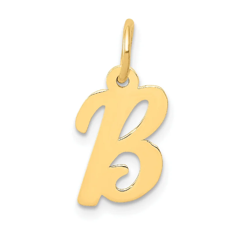 14k Small Script Initial B Charm