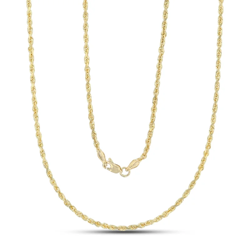 14KT Yellow Gold 20-inch 2.15MM Diamond-cut Chain