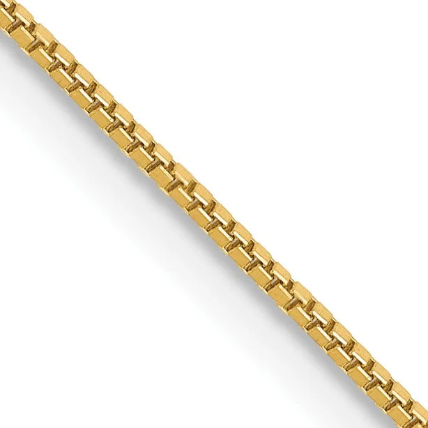 14KT Yellow Gold 22-inch 0.7MM Lobster Clasp Box Chain