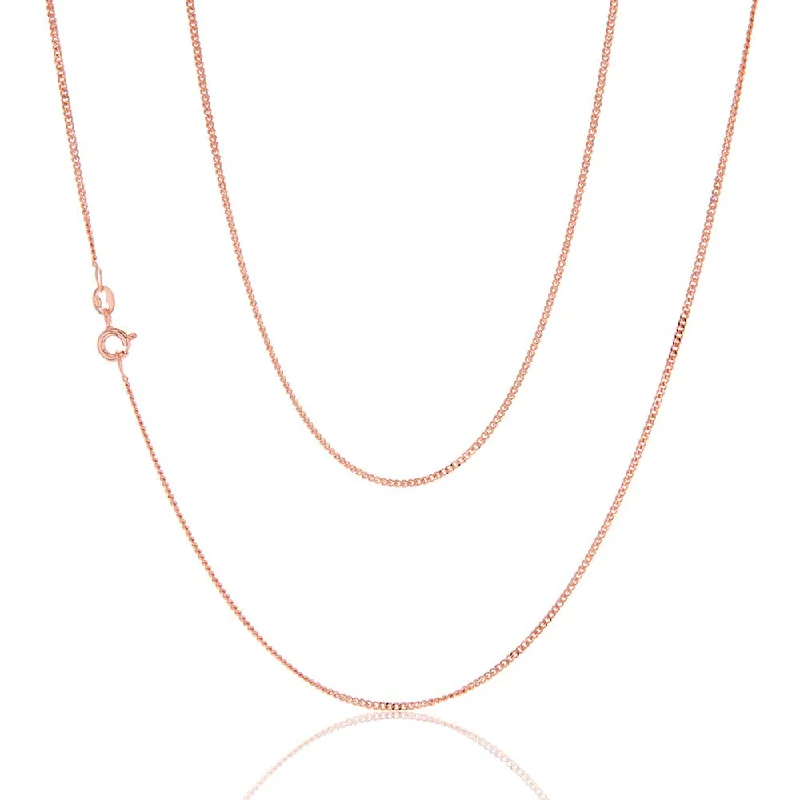 Final Call For Exquisite Jewelry At Reduced Rates 9ct Rose Solid Gold 40 Gauge Curb 51cm Chain Final Call For Exquisite Jewelry At Reduced Rates 9ct Rose Solid Gold 40 Gauge Curb 51cm Chain