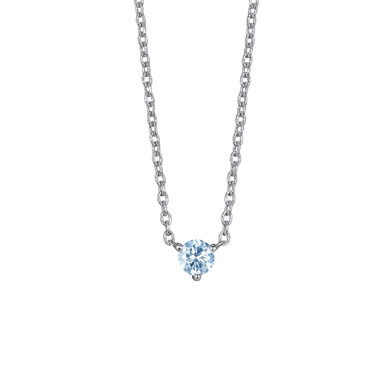 The Blue Mini Solitaire Pendant