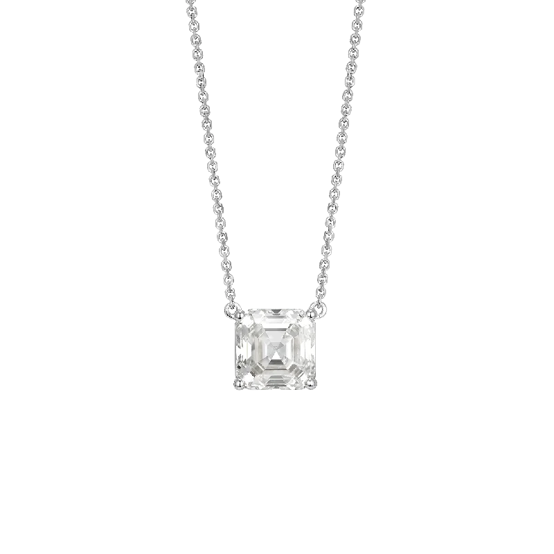 The Asscher Solitaire Pendant