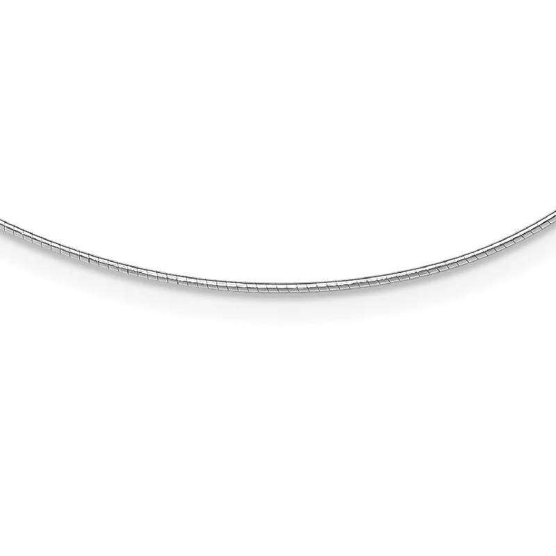 Sterling Silver 16-inch 1MM Lobster Clasp Cubetto Necklace