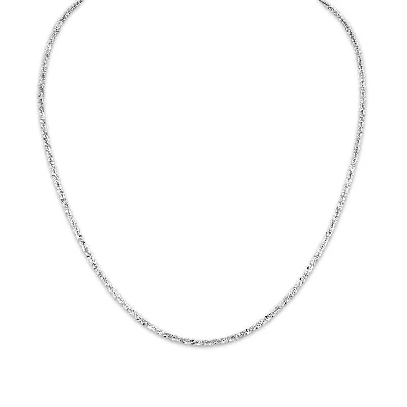 Sterling Silver 18-inch 2.2MM Sparkle Chain