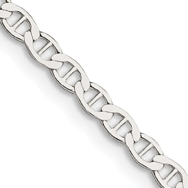 Sterling Silver 20-inch 3.1MM Anchor Link Flat Chain